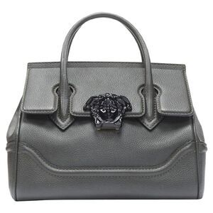 VERSACE Palazzo Empire Small charcoal green black Medusa crossbody satchel bag